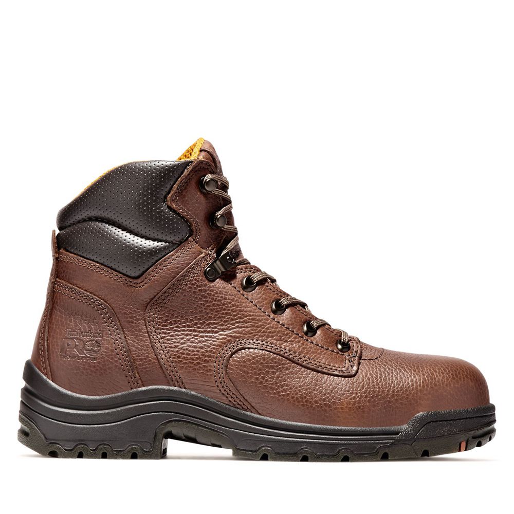 Bocanci De Muncă Timberland Barbati Maro/Negrii - Pro® Titan® 6\" Alloy Toe - Romania - AZXNUS357